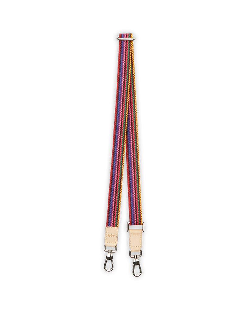 Pink Slim Webbing Crossbody Strap