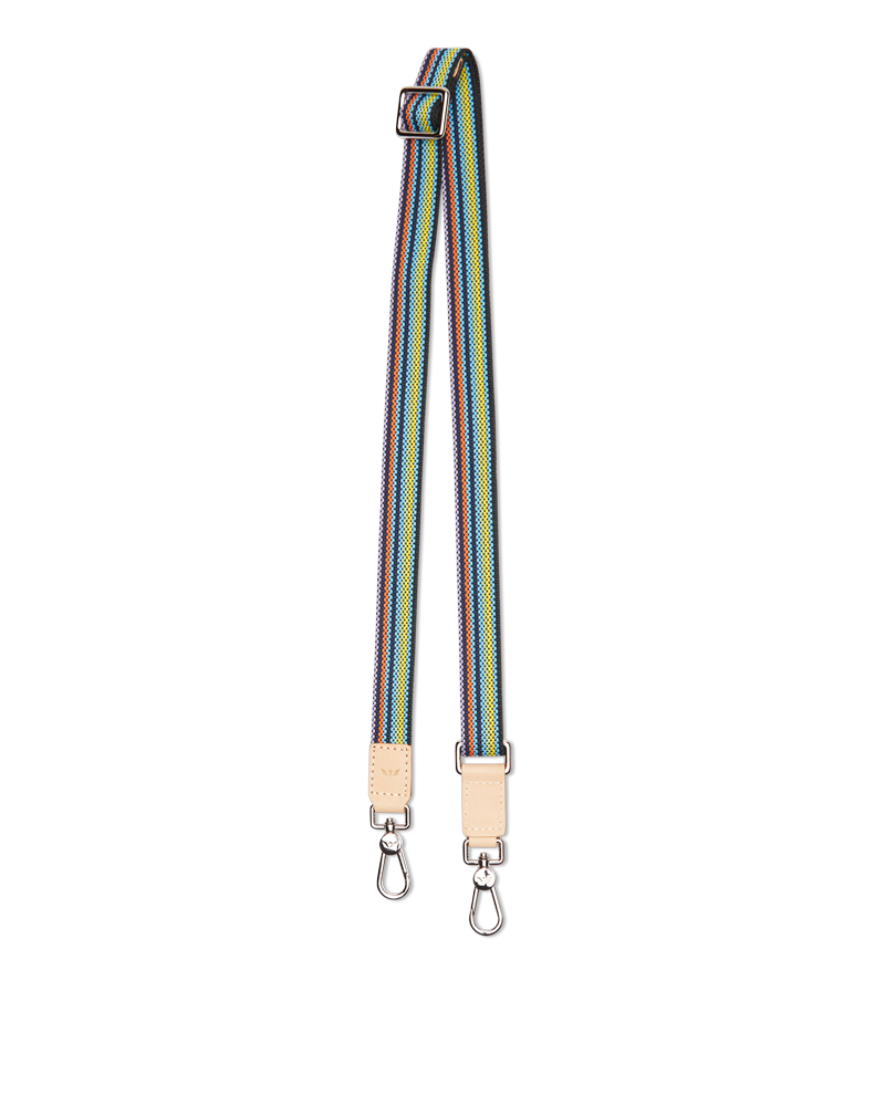Black Slim Webbing Crossbody Strap