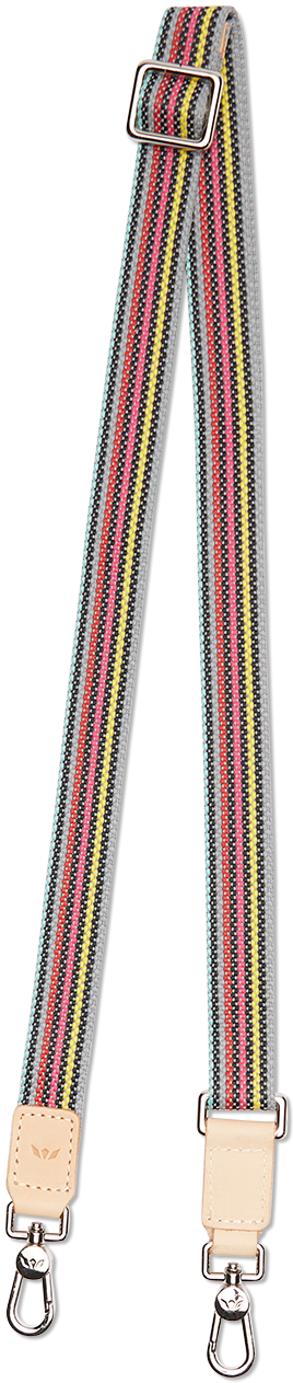 Grey Slim Webbing Crossbody Strap - Image 2