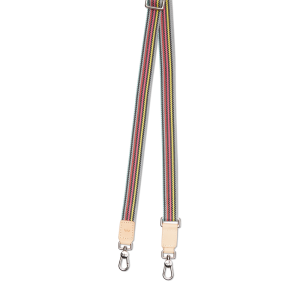 Grey Slim Webbing Crossbody Strap