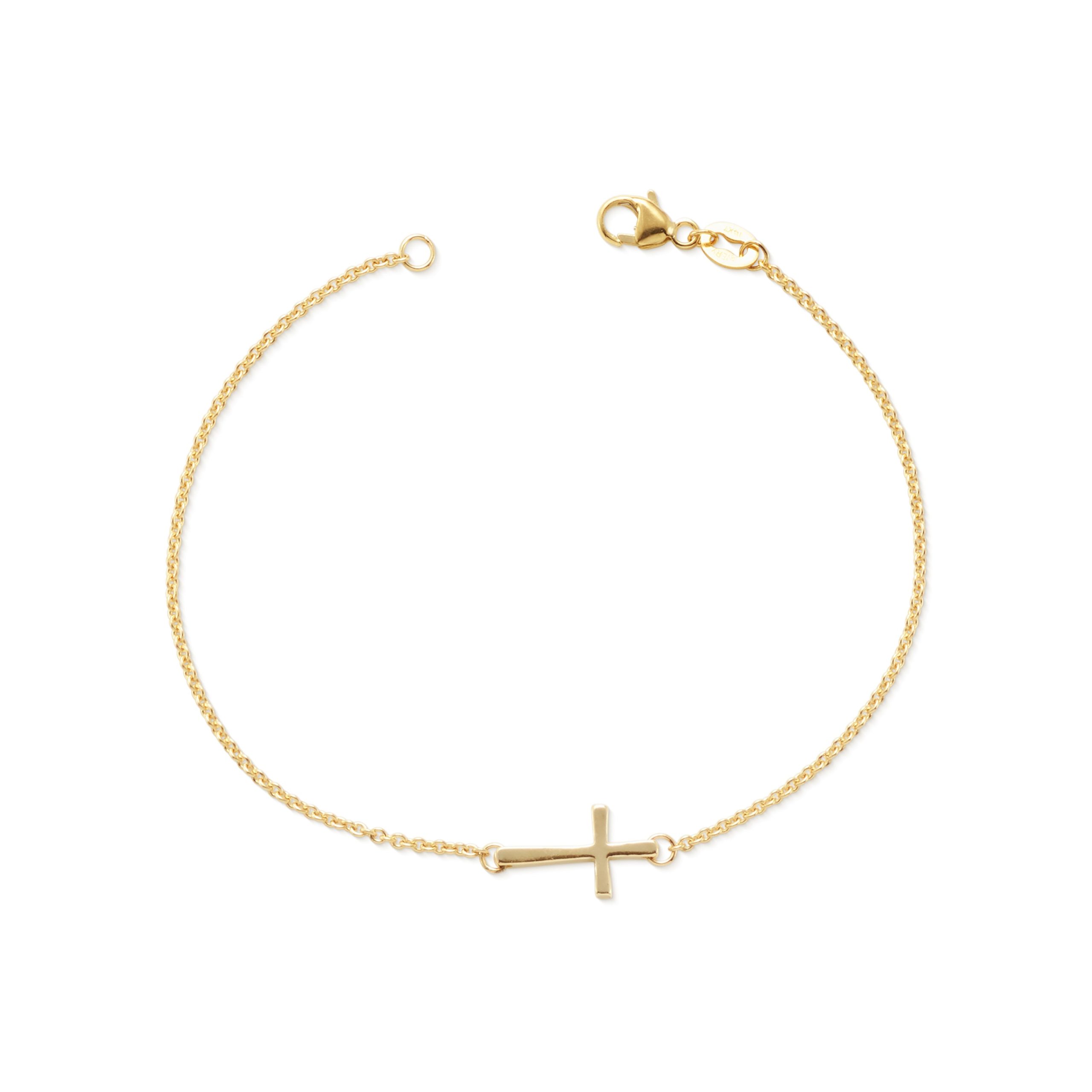 Petite Latin Cross Link Bracelet - Image 2