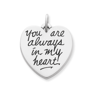 You Are Always in My Heart' Charm