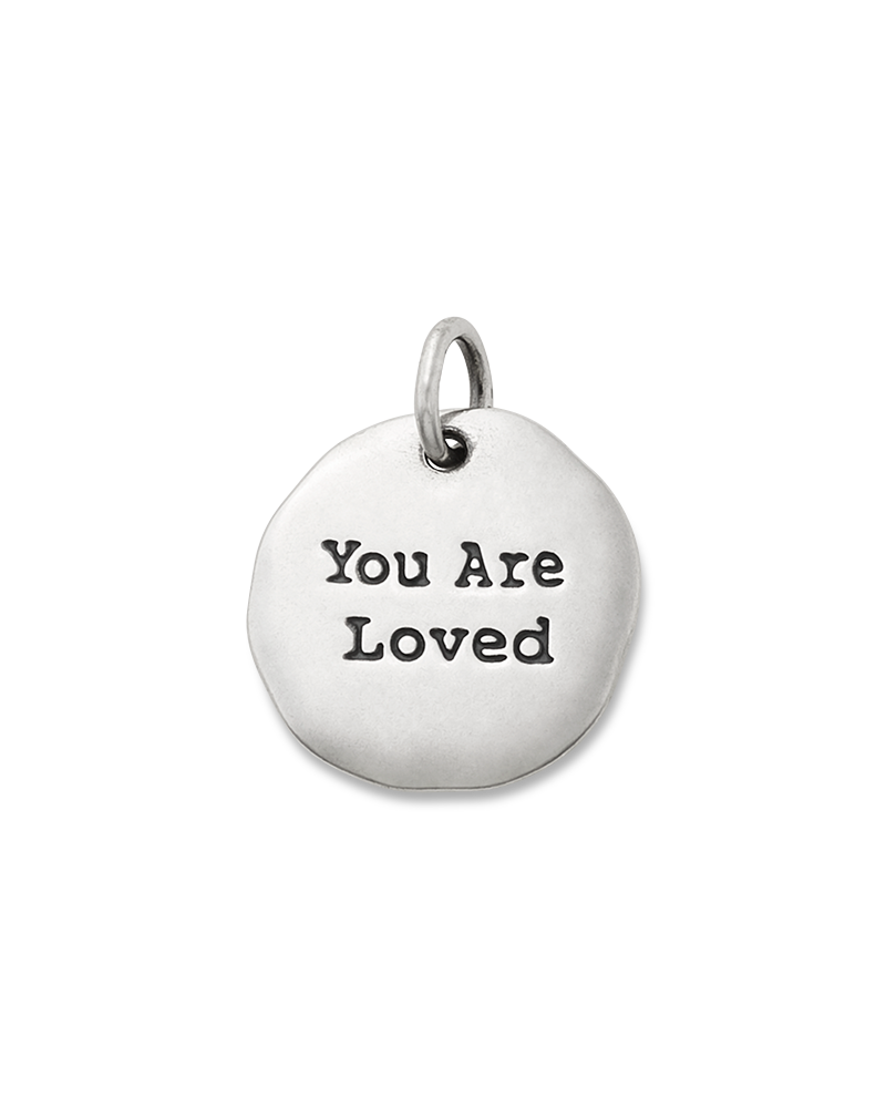 You Are Loved' Sterling Silver Charm