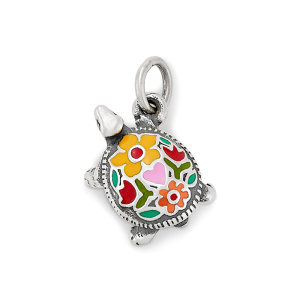 Enamel Festive Turtle Charm