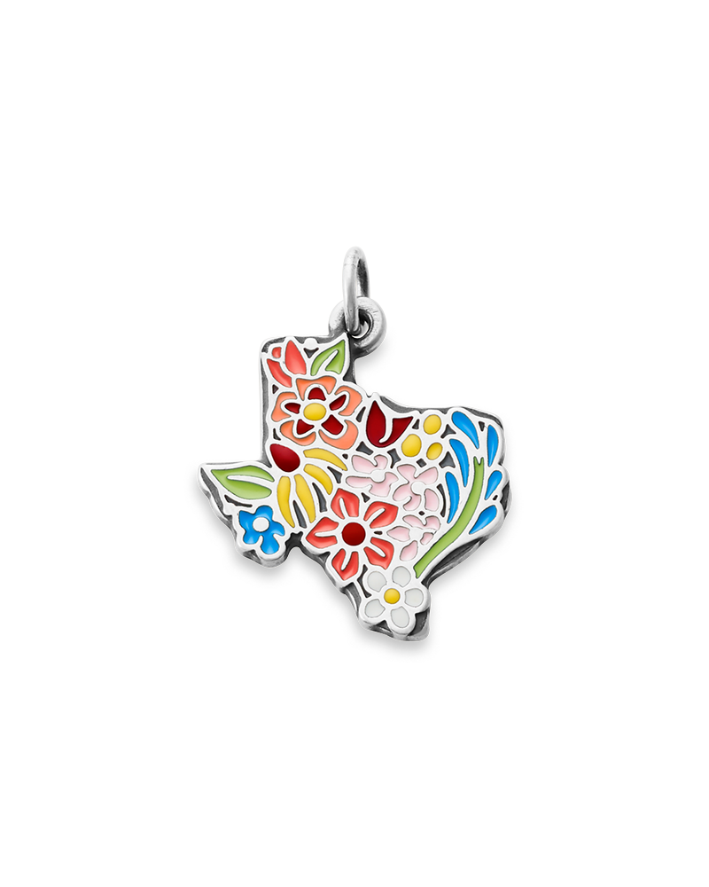 Enamel Texas Wildflower Charm