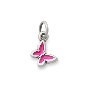 Enamel Dark Pink Mini Butterfly Charm