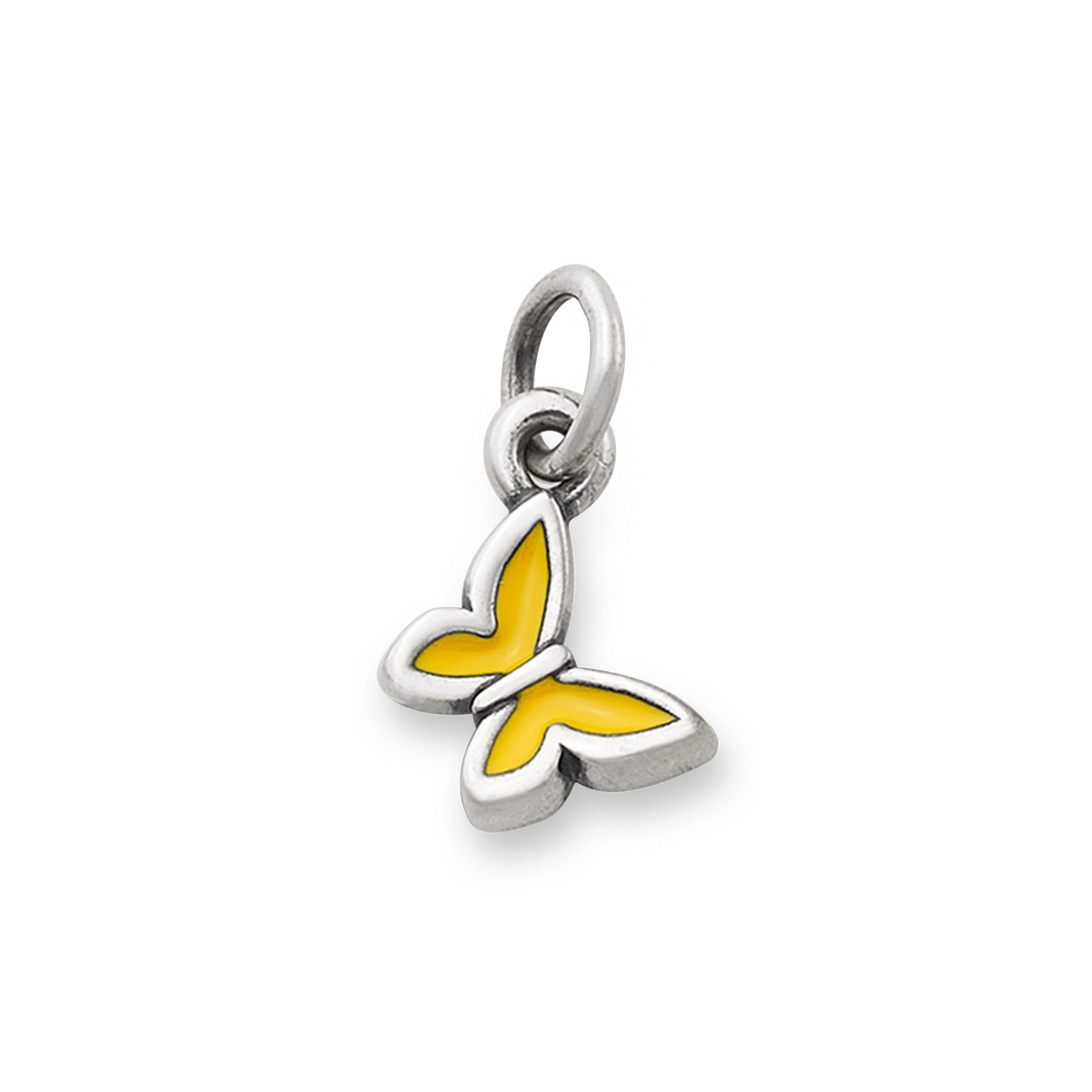 Enamel Yellow Mini Butterfly Charm - Image 2