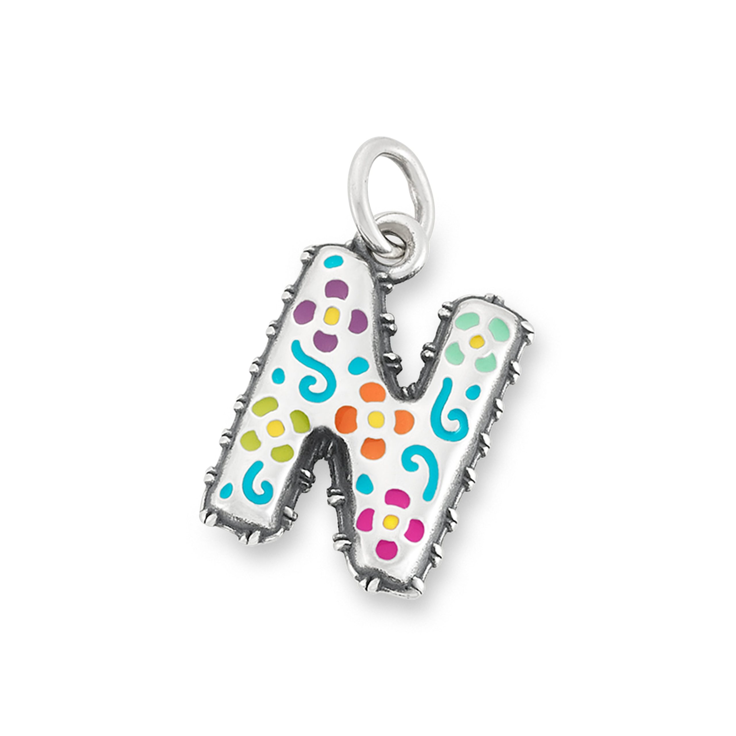 Enamel Consuela Floral Initial Charm - Image 15