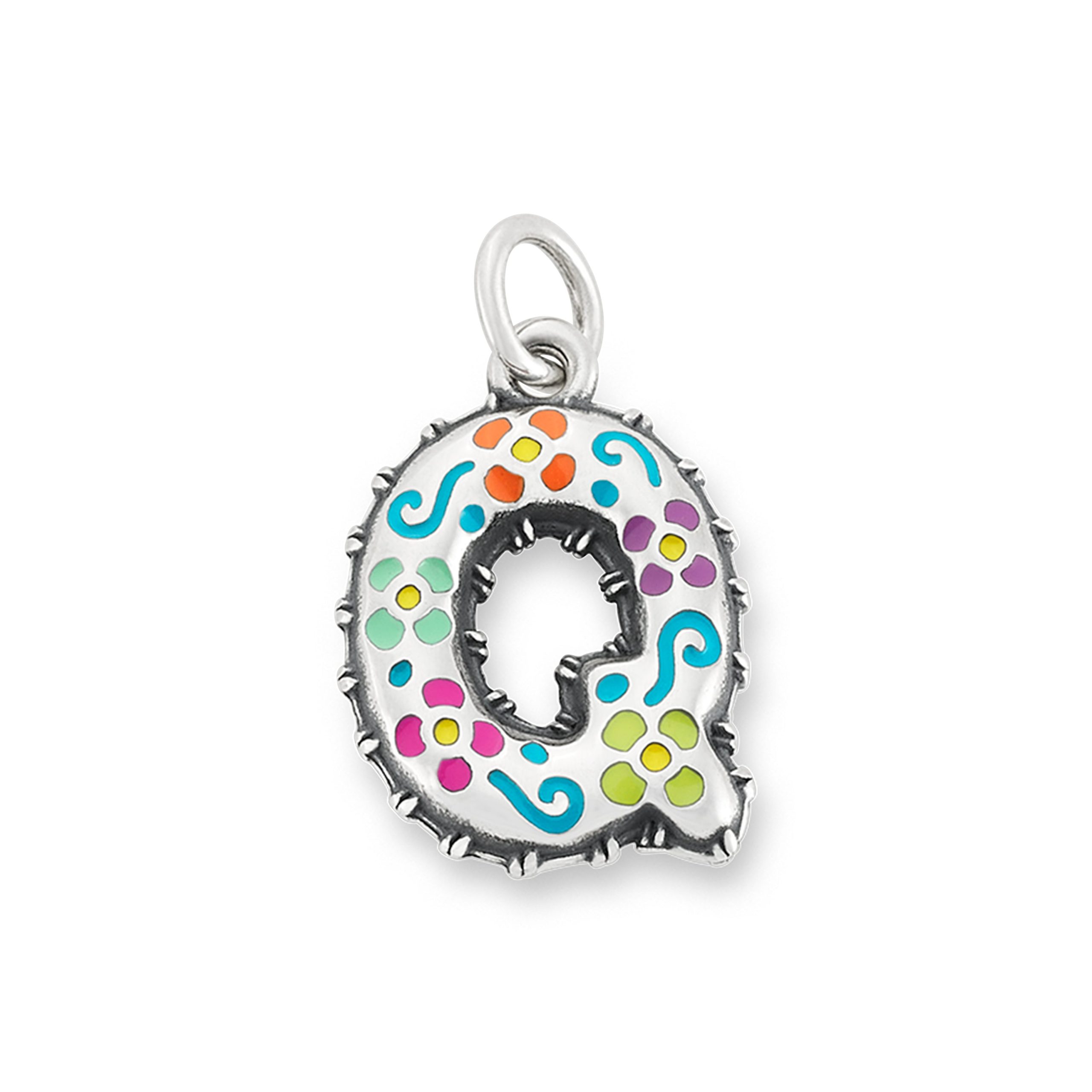 Enamel Consuela Floral Initial Charm - Image 18