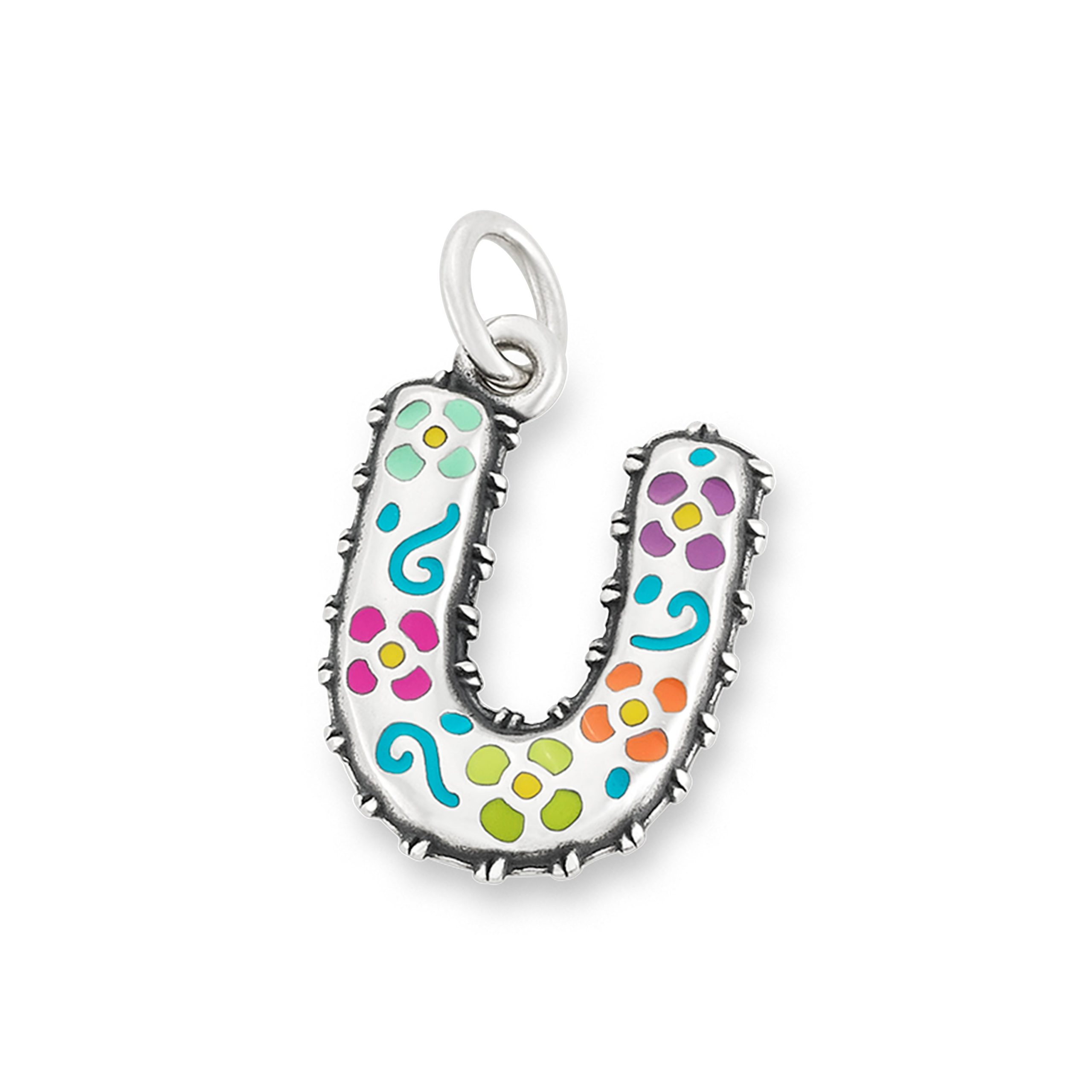 Enamel Consuela Floral Initial Charm - Image 22