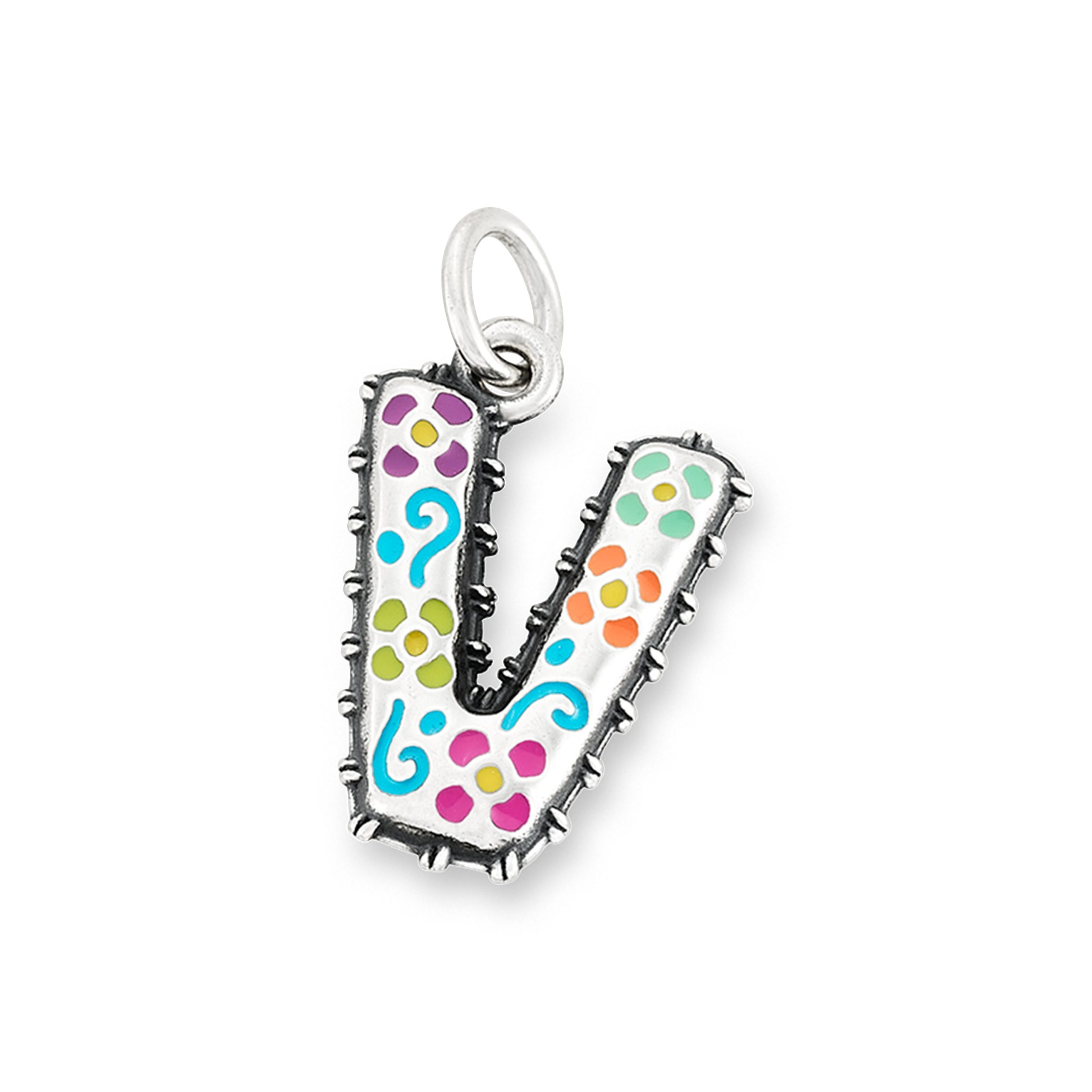 Enamel Consuela Floral Initial Charm - Image 23
