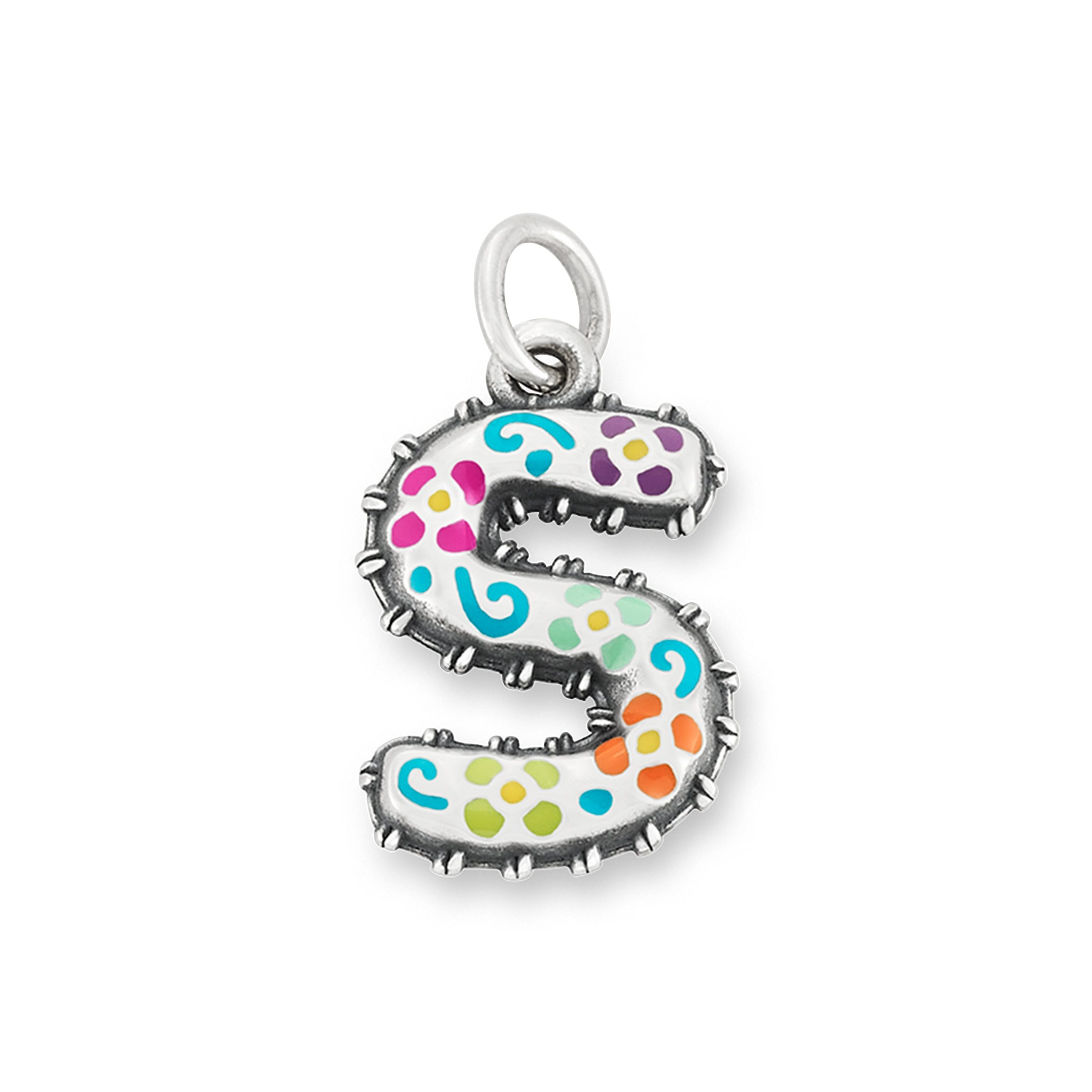 Enamel Consuela Floral Initial Charm - Image 20