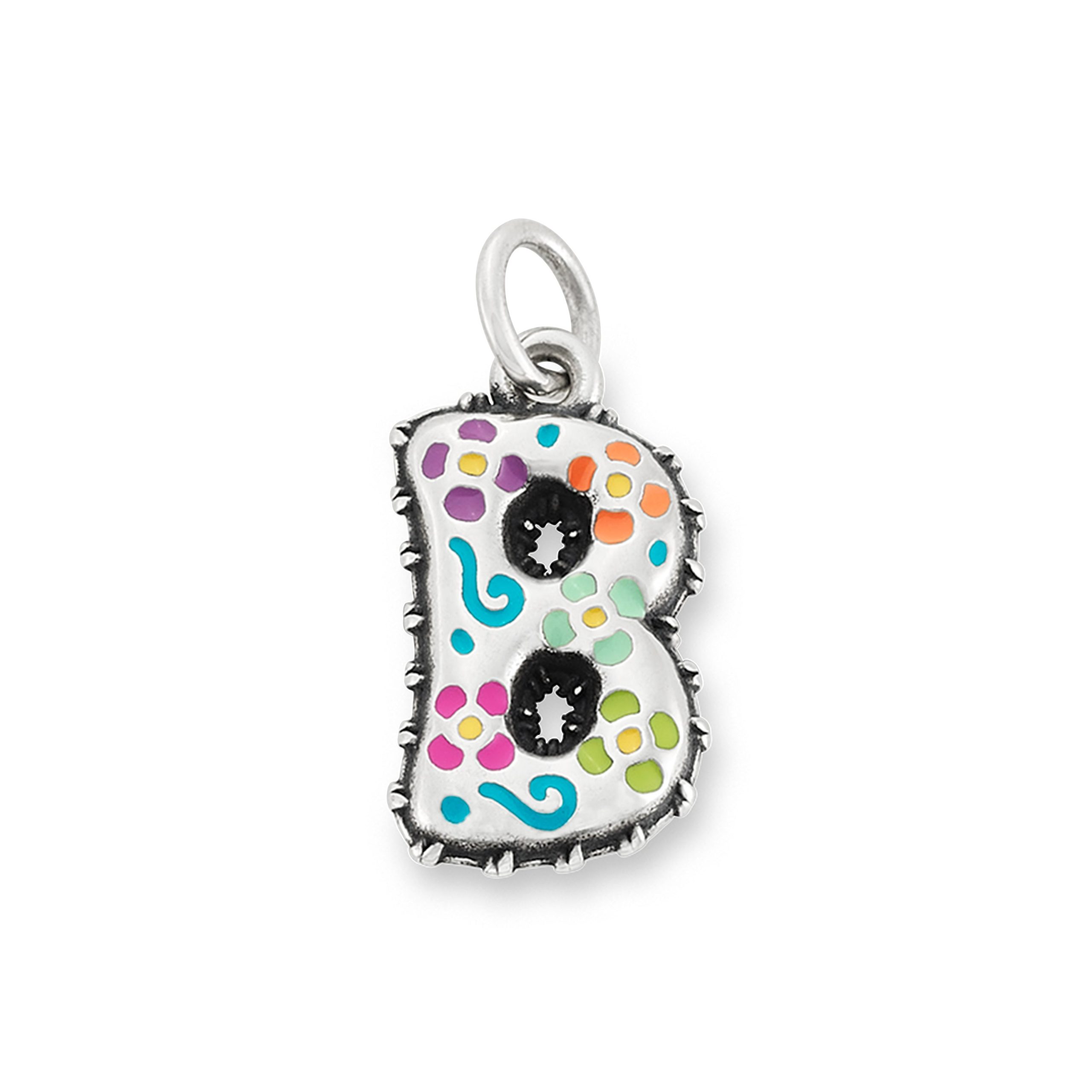 Enamel Consuela Floral Initial Charm - Image 3