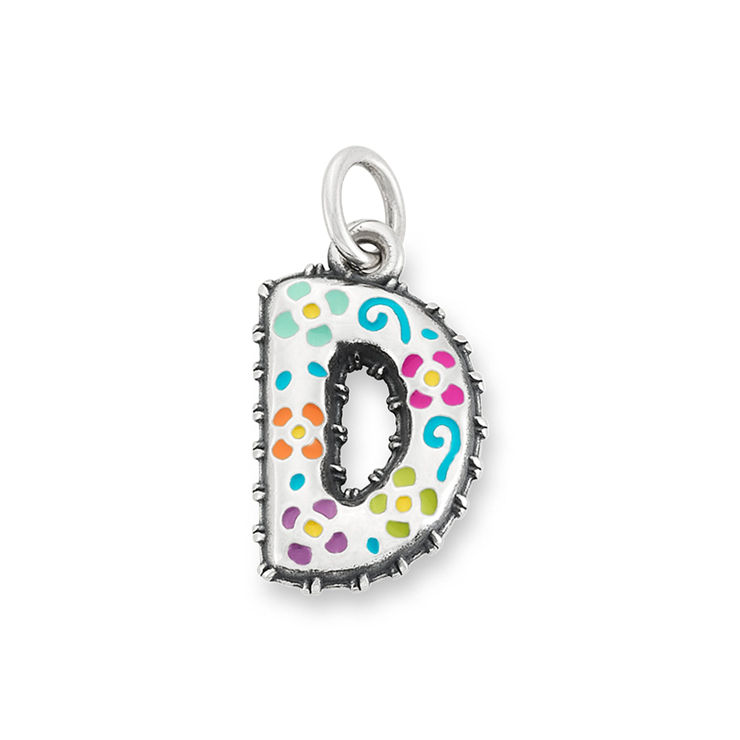 Enamel Consuela Floral Initial Charm - Image 5