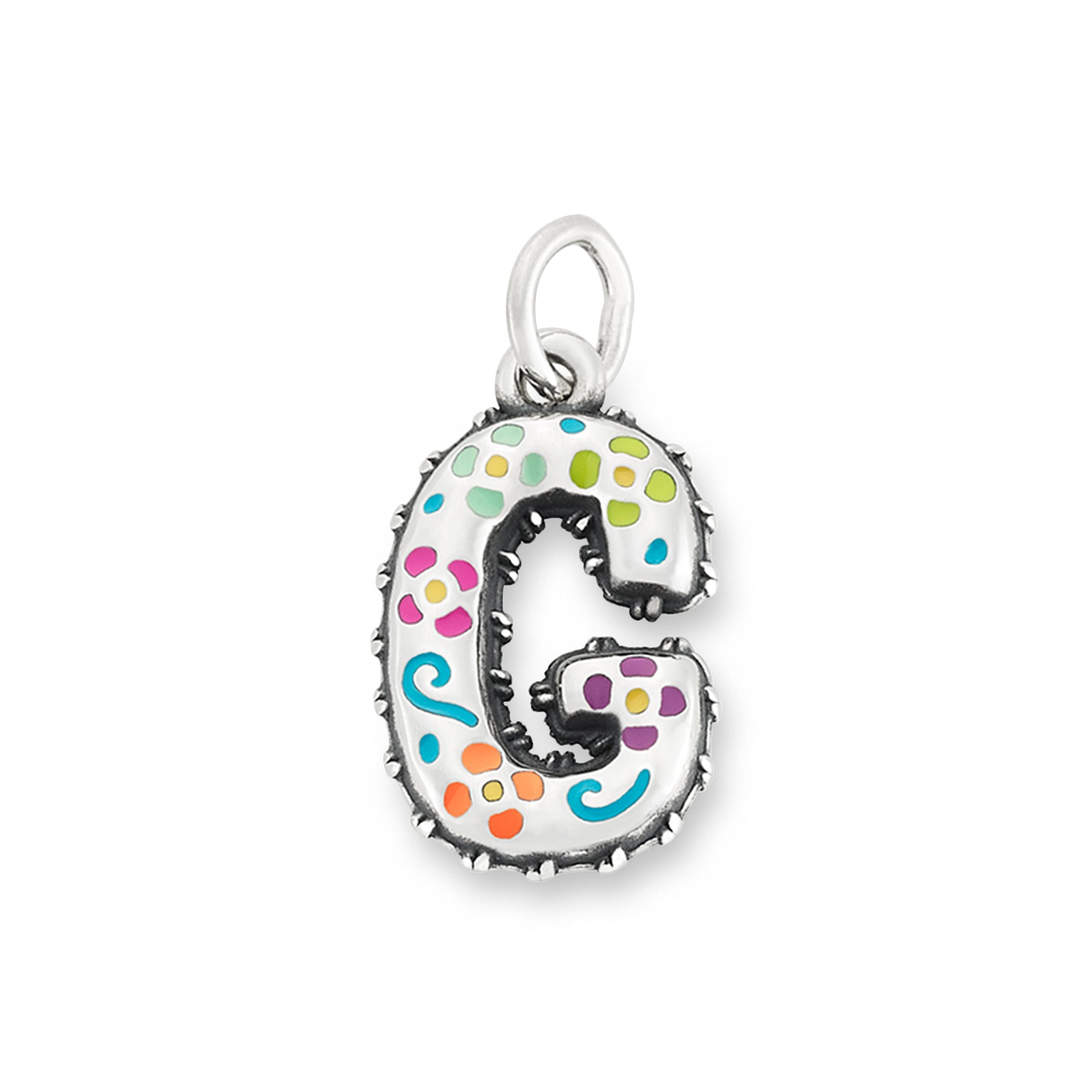 Enamel Consuela Floral Initial Charm - Image 8