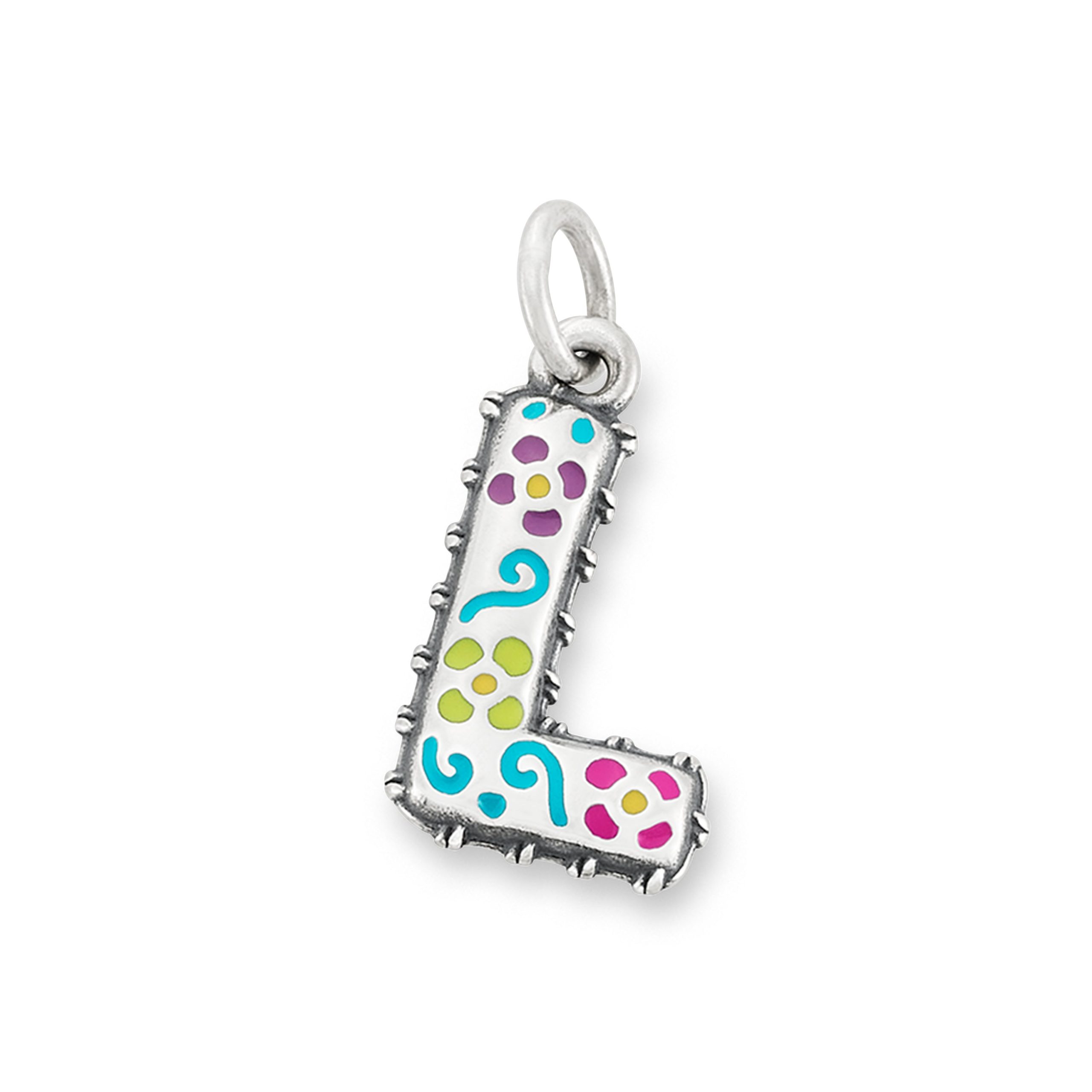 Enamel Consuela Floral Initial Charm - Image 13