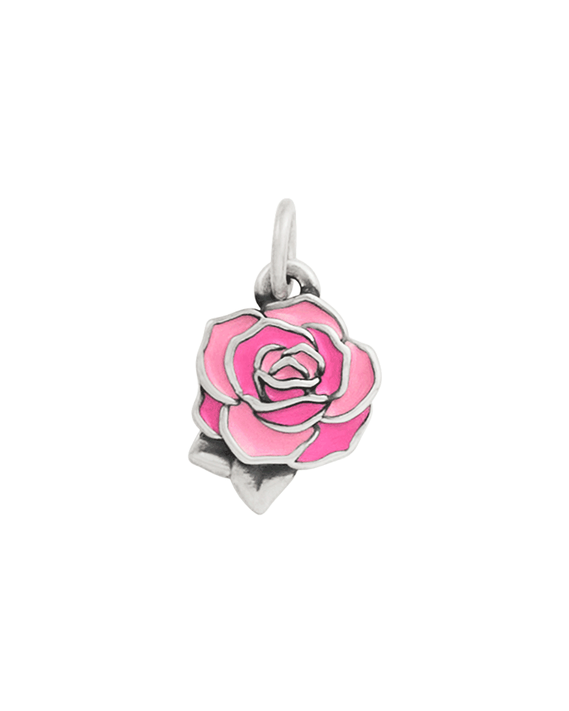 Enamel Consuela Pink Rose Charm
