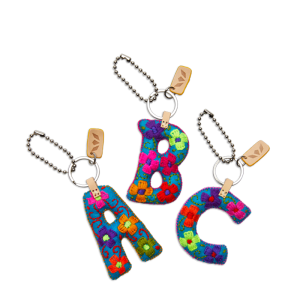Turquoise Felt Alphabet Charms