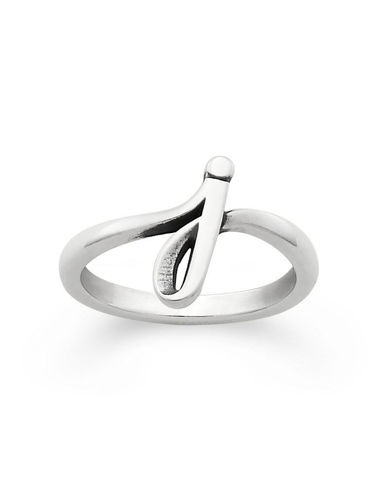 Script Initial 'J' Ring - Image 3