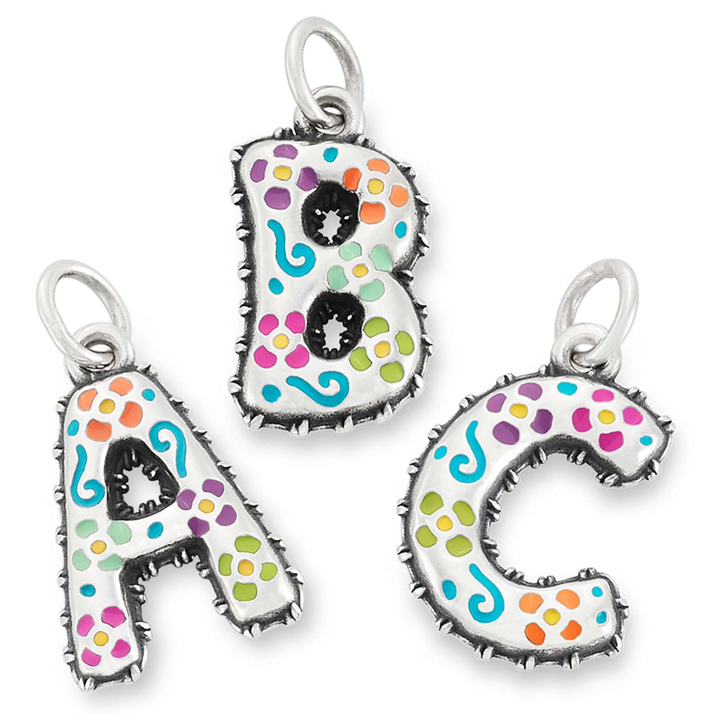 Enamel Consuela Floral Initial Charm - Image 28