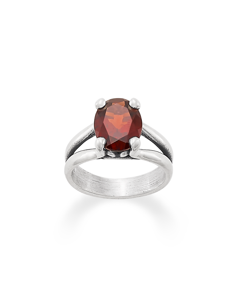 Oval Garnet Ring