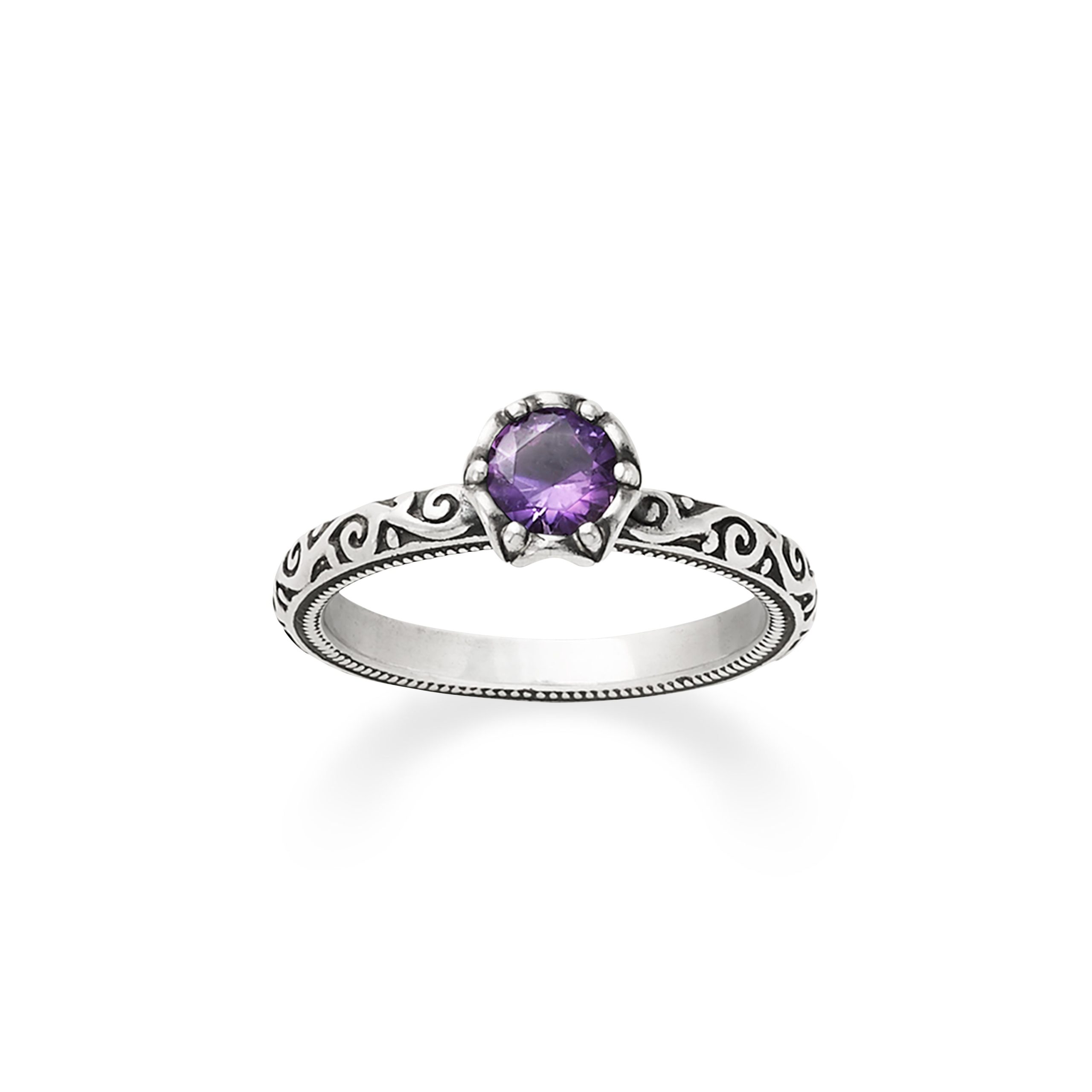 Cherished Birthstone with Amethyst Ring - Image 2