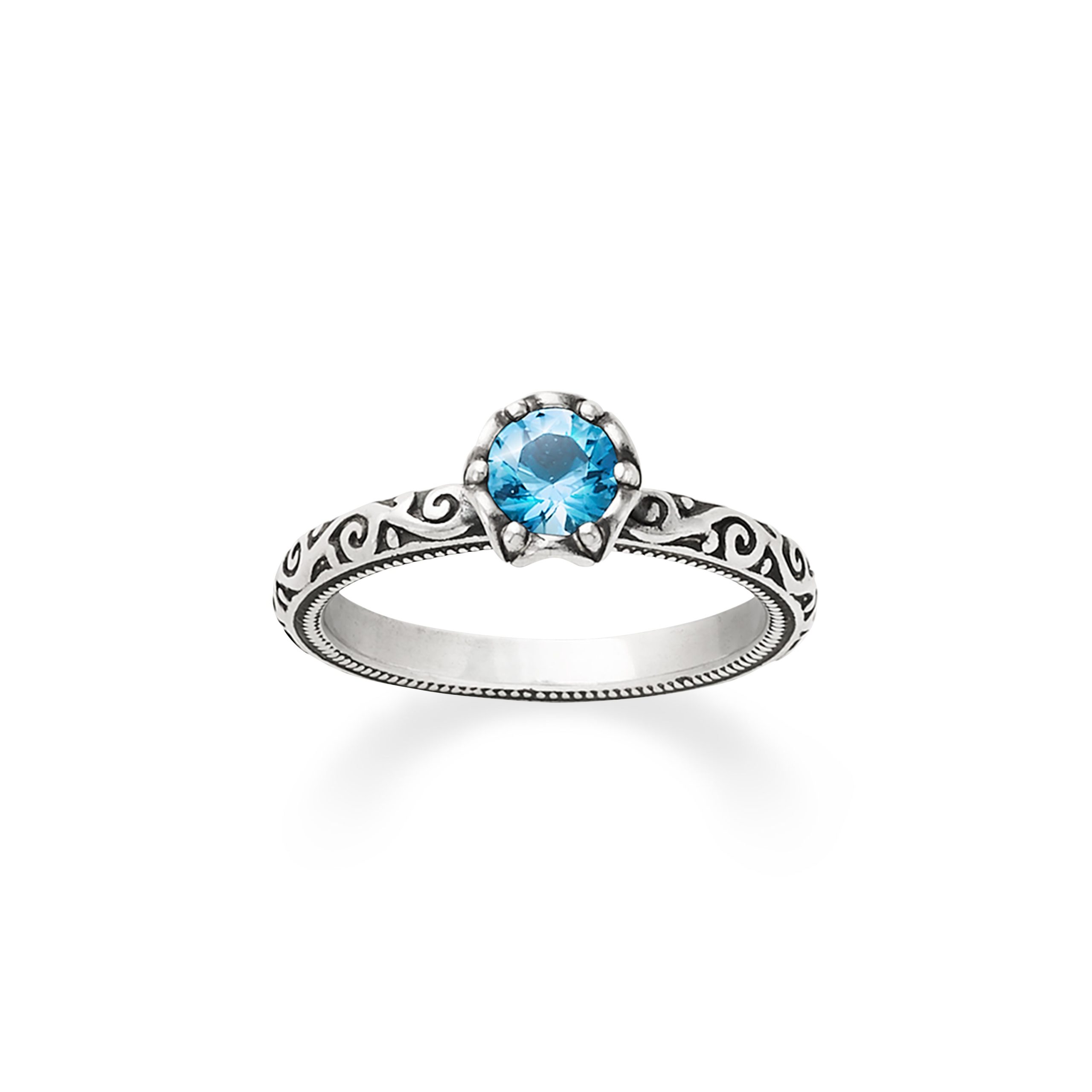 Cherished Birthstone Ring with Blue Topaz - Image 2