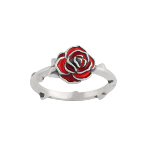 Enamel Consuela Red Rose Ring