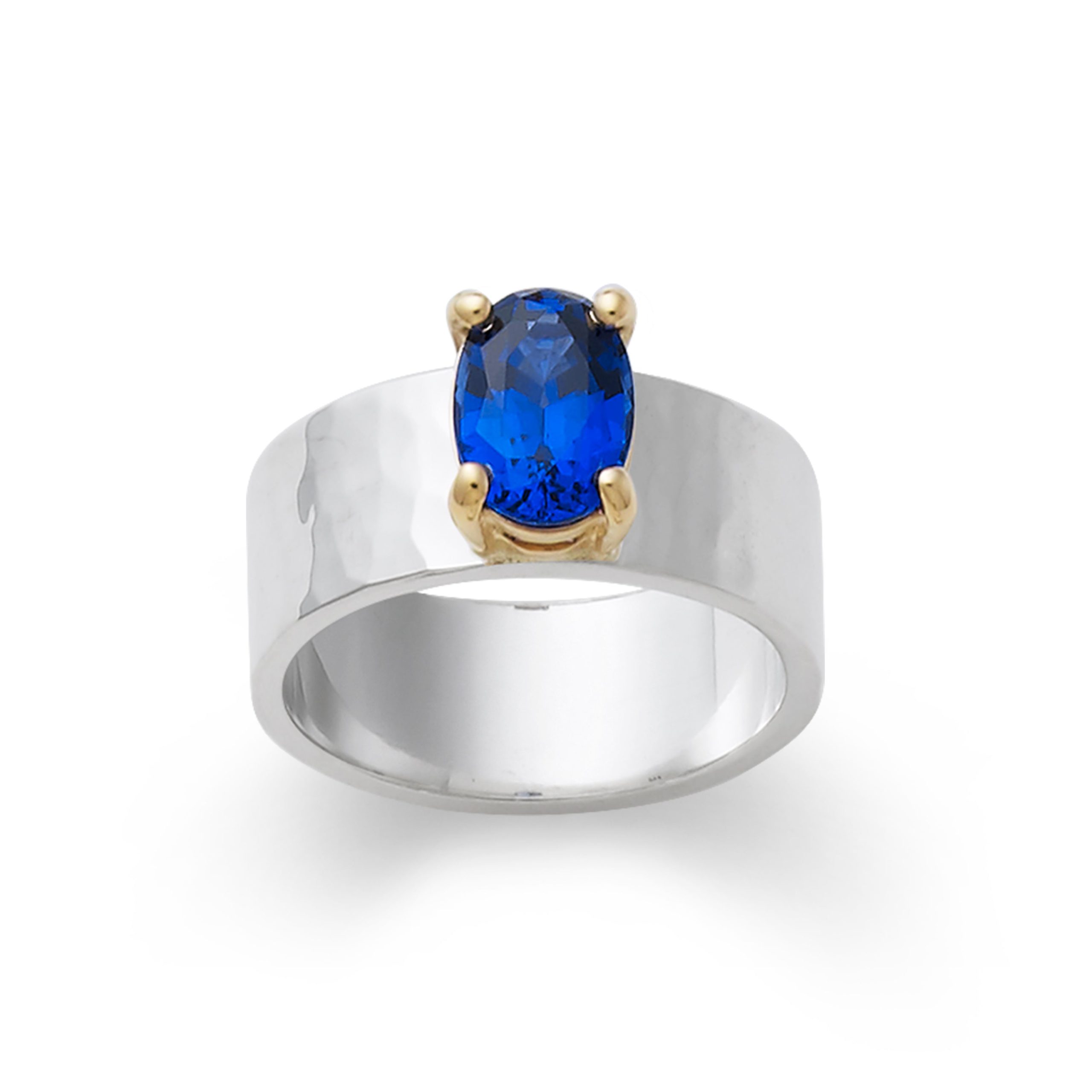 Julietta with Lab-Created Blue Sapphire Ring - Image 2