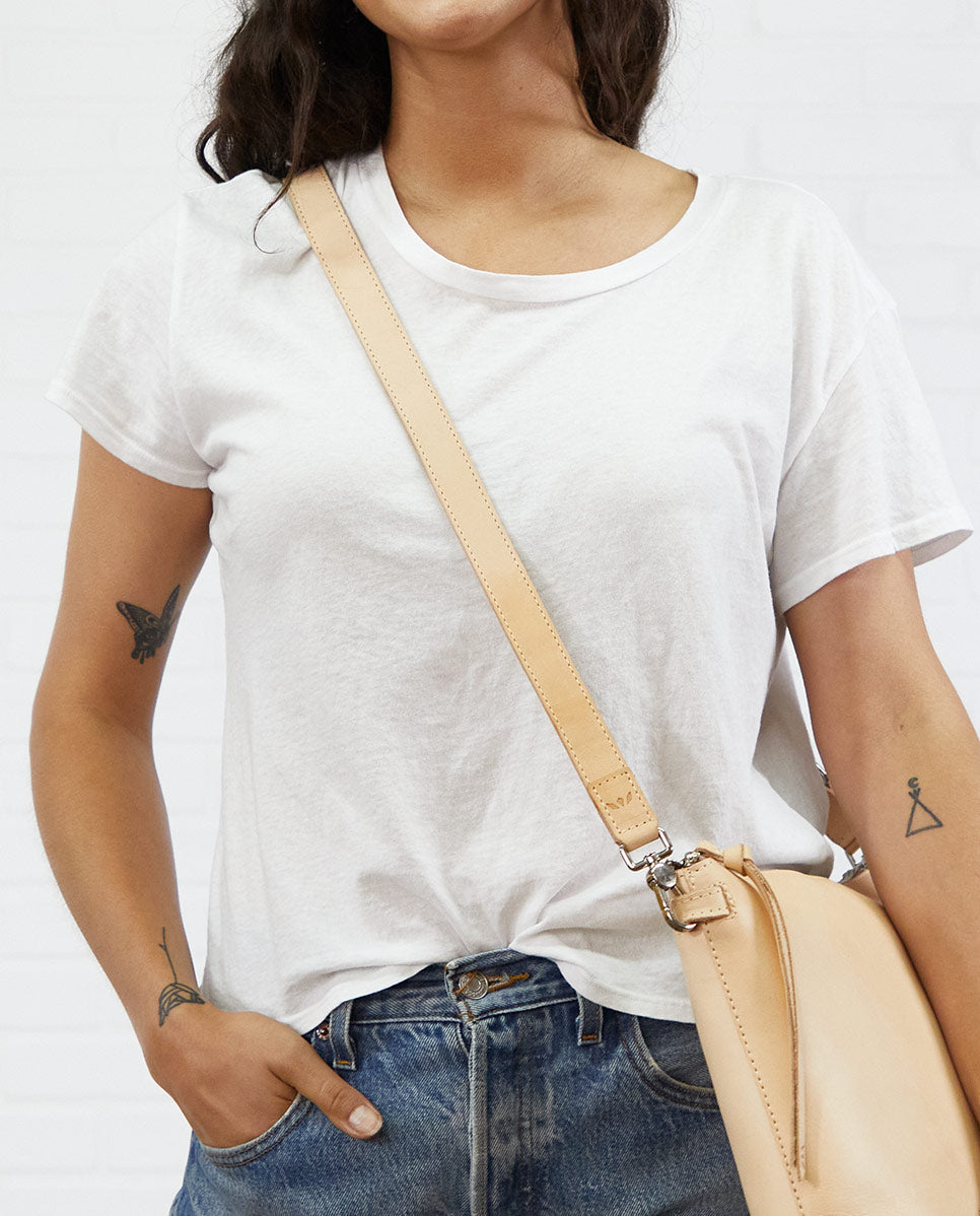 Diego Slim Leather Crossbody Strap - Image 3